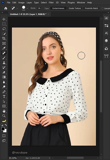 34K views · 394 reactions | Remove texture on clothes easily with photoshop #adobephotoshop #photoshoptips #photoshoptricks #graphicdesign #photoshoptutorial #photoshop #photography #tutorial #adobe #recdope | Recdope | Facebook