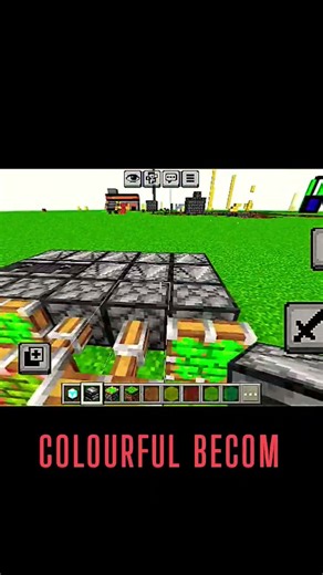 how to make ColourFuL becom in minecraft nFFminiYt #trending #minecraft #shorts