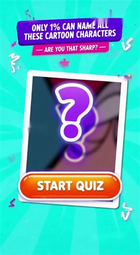 From Saturday morning classics to modern favorites — how many cartoon characters do you recognize? Let’s find out. | QuizDay Fun Quizs