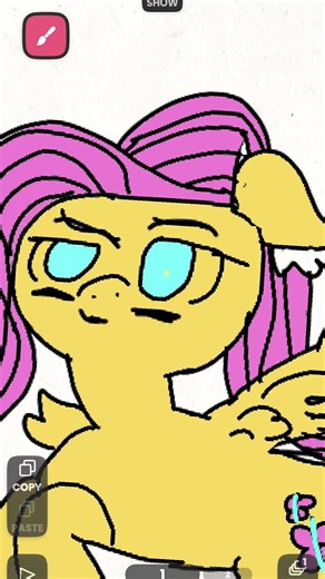 flutter shy is bad today #art