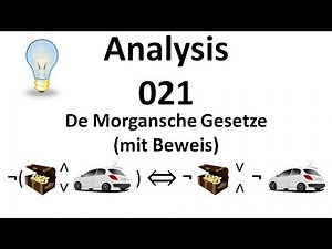 Analysis 021 - De Morgansche Gesetze (mit Beweis)