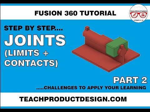 FUSION 360 How to create Joint CONTACTS and LIMITS........free model in the description!