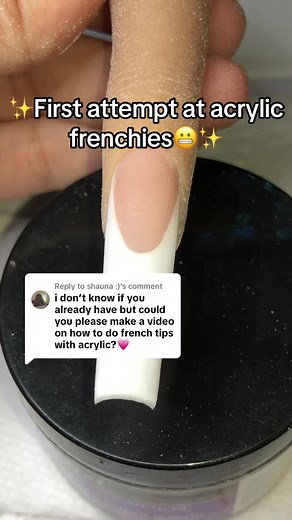 Beginner French Tip Acrylic Nails Tutorial