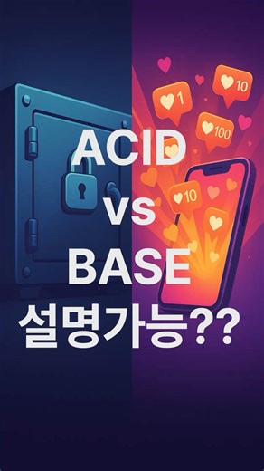 NoSQL BASE 모델 60초 정리 | CAP 정리부터 Eventual Consistency까지 면접 완벽 대비 #개발자 #기술면접 #nosql #basemodel #acid
