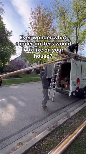 Why choose copper gutters? Copper gutters aren’t just for function, they add a whole look to the house. Over time they get that natural patina that actually makes them look better with age. They’ll last way longer than aluminum or vinyl, and honestly they just pop against brick or stone. Makes the whole place look sharp. #salvometalworks #roofing #custommetals #sheetmetalwork #coppergutters #gutters #metalwork | Salvo Metal Works