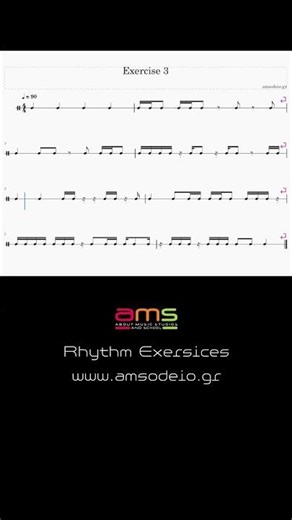 Exercise 3 #rhythmicalmusic #solfege #rhytmicgymnastic #rhythmtraining #musiclessons #rhythm