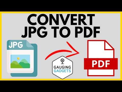 How to Convert JPG to PDF