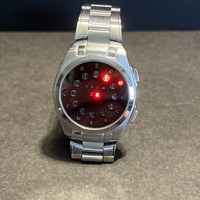 Luxury Red Led Electronic Mens Wrist Watch  Digital Fashion | eBay