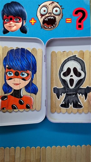 Ladybug color mix trend 😳 Miraculous + Scary = ?! #art #colormixingmagic #handmade #viral