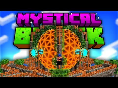 Minecraft Mystical Block | 9,223,372,036,854,775,807RF ENERGY CORE! #15 [Modded Questing Skyblock]