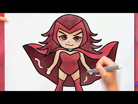 Como DIBUJAR a WANDA MAXIMOFF paso a paso