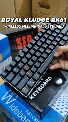 19 reactions | Royal KLUDGE RK61 Tri Mode Wireless Mechanical Keyboard. Unboxing and Overview #reels #gaming #easypc #amd #pcgaming #budget #pcbuild #Pc #mechanicalkeyboard | EASY PC | Facebook