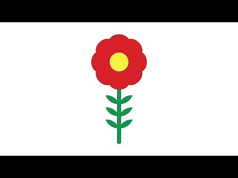 How to draw a Flower in Adobe Illustrator | Adobe Illustrator Tutorial