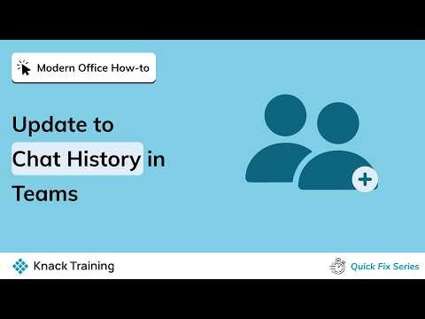 Working with Teams Chat History | Everyday Office