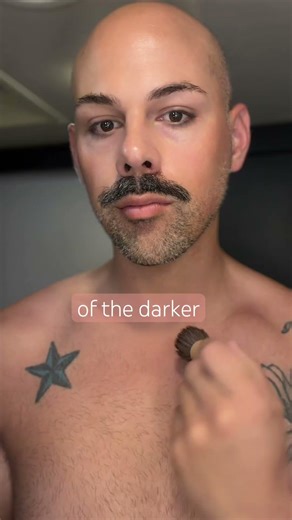 Touching up my semi permanent contour! I love to use self tanner for #contour #selftanner