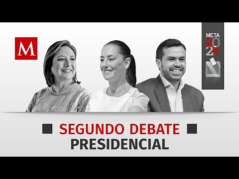 Segundo Debate Presidencial 2024 México: Xóchitl Gálvez, Claudia Sheinbaum, Jorge Álvarez Máynez