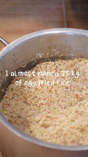 Aliment Official | I once overcooked an entire deg of egg fried rice while catering for a big order. Gas finished. Rice overcooked. Panic. But here’s what... | Instagram