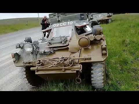 Daimler Ferret Armoured Scout Car vs Catterick Tank Ranges Mud