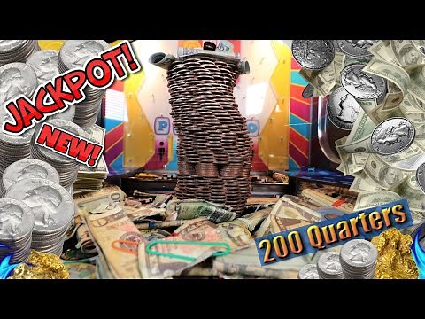 🟢 "200 Quarters at Once" in a High Risk Coin Pusher! What Happens? I Hit BIG! Really Big!💲