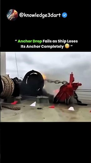 Anchor Drops Fails As Ship Loses Its Anchor Completely 🤯