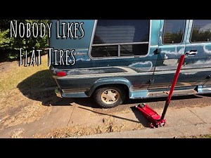 1995 Chevy G20 Tire Change After 15 Years