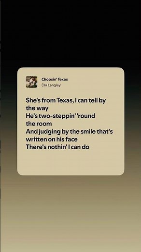 Ella Langley – Choosin' Texas Lyrics