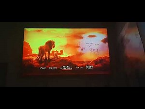 The Lion King 2019 UK DVD Menu Walkthrough