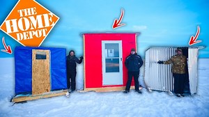 28K views · 351 reactions | Home Depot 1v1v1 Build Your Own ICE FISHING Shanty Challenge! ($1,000) | AYO Fishing | Facebook