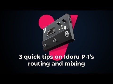 3 quick tips on routing and mixing with the Idoru P-1 backing track player