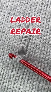 Ever wondered how to fix a ladder in your favourite sweater? Here's how! 🧶 Want to learn more about mending? You'll find my step-by-step tutorials and other useful stuff on Patreon (link in bio). #mending #invisiblemending #knitting | Alexandra Brinck - textile designer