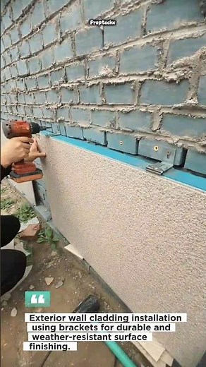 Smart Exterior Wall Cladding Install! Fast Panel Mounting System #construction #tools #engineering