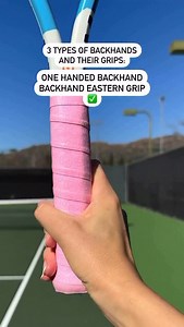 3 types of backhands and their grips Nike Visor: https://go.shopmy.us/p-37638697 #tennis #geips #backhand #tutorial #tip | Eli Pironkova Tennis
