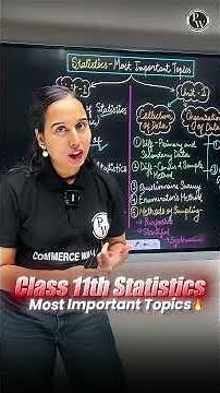Class 11 Statistics Most Important Topics For Unit Test 😱🔥 #pw #shorts