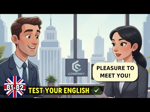 How to start a formal conversation at work 🇬🇧 English Dialogue (B1/B2)