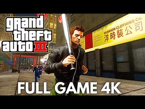 GTA III Remastered - Full Game Walkthrough | 4K 60FPS Ultra Graphics