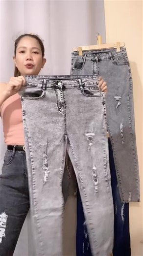 Stylish High Waist Black Ripped Jeans for Plus Sizes