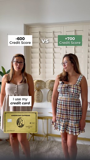 -600 Credit Score vs. 700 Credit Score 💳 Want to learn how to use credit cards smartly? Comment “REFRAME” and I’ll help you get started! #finance #personalfinance #womeninbusiness #wealth #creditcard | Brenda Jones