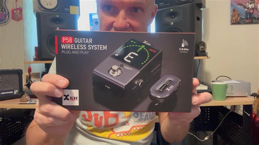2.4K views · 74 reactions | #xvive #guitarwirelesssystem #demo #review #andyrehfeldt Xvive P58 5.8GHz Wireless Guitar Pedal System | Sweetwater | Andy Rehfeldt | Facebook