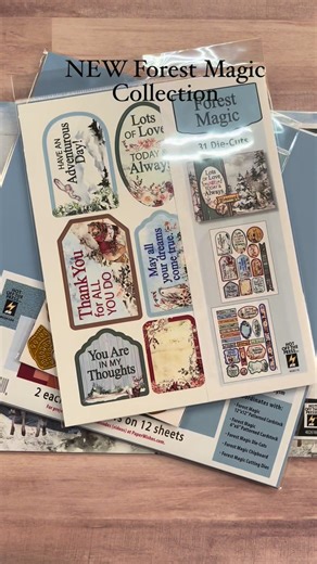 New Forest Magic Collection from Paperwishes.com! 🌲🦌🦉🌲🦌🦉🌲🦌🦉 #paperwishes #holidaycards #scrapbooking #christmasinspiration #cardmaking #papercrafting #papercollection #forestpaper #wildlife | Paper Wishes