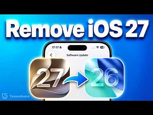 How to Remove iOS 27 Beta & Downgrade iOS 27 to iOS 26 Safely Without Data Loss | 2026 Full Guide