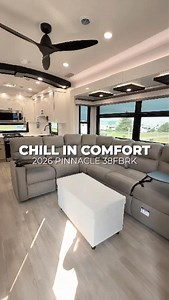Luxury Redefined in the 2026 Pinnacle 38FBRK ✨🏡⁠ The 2026 Pinnacle 38FBRK by Jayco is a true residential retreat on wheels. With a stunning rear kitchen, a full front master suite, and premium amenities throughout, it’s built for those who expect nothing less than the best from their fifth wheel. Perfect for couples or full-time travelers who love high-end design and home-like comfort.⁠ ⁠ – Rear kitchen with residential appliances & solid-surface countertops⁠ – Front master suite with walk-in c