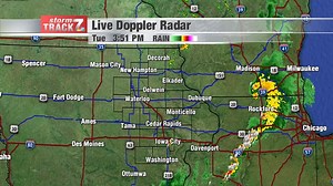 A radar update and timing of severe weather. https://kwwl.com/weather/ | KWWL