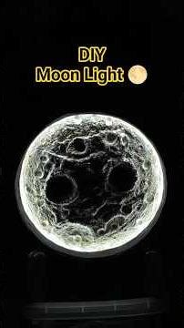 DIY Moon Light🌕#diy #shortsfeed #diyideas #wallputty #yotubeshorts #ytshorts #viralshorts #moonlight