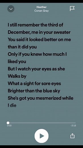 Heather Full Lyrics #fyp #lyricsvideo #videolyrics #lyrics #trend #videotrend #videotiktok #viral #viraltiktok#viralvideo #trendingvideo #trending #viral#lyric #foryou #foryoupage #fpy #0324mytest #song #singing #songs #sing #coversongs #fypage #music #trendingsong