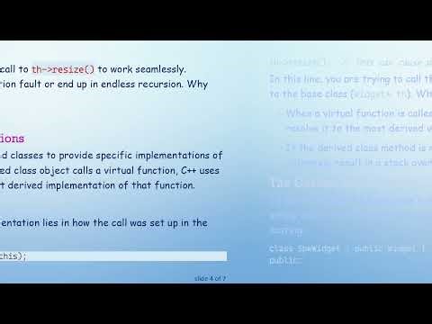 Understanding Virtual Functions in C+ + : Why Derived Class Calls Can Lead to Errors