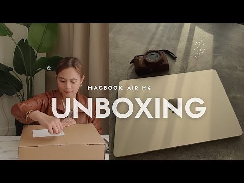 MacBook Air M4 Starlight Unboxing and Set up! 💻🍎