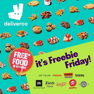 Friday night is counting on you! This is your last chance to enjoy Deliveroo's Freebie Friday's ⏰ Order now and you can get a free side, starter or dessert absolutely free 🙌 | Deliveroo
