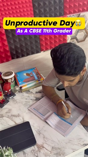 An Unproductive Day😭 #studyvlog #studywithme10hours #cbse #class11 #studentlife