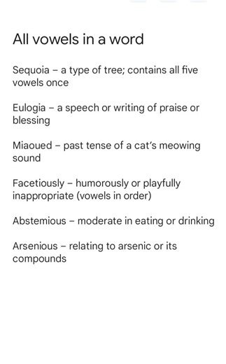 English Words with All Five Vowels (A, E, I, O, U) | Vocabulary Boost