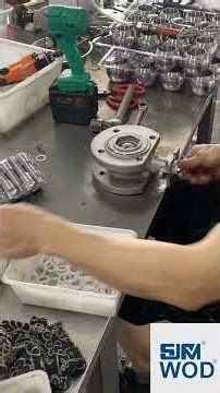 Full Assembly Process of Wafer Flange Ball Valve With Mounting Pad | WOD Valve Factory Production